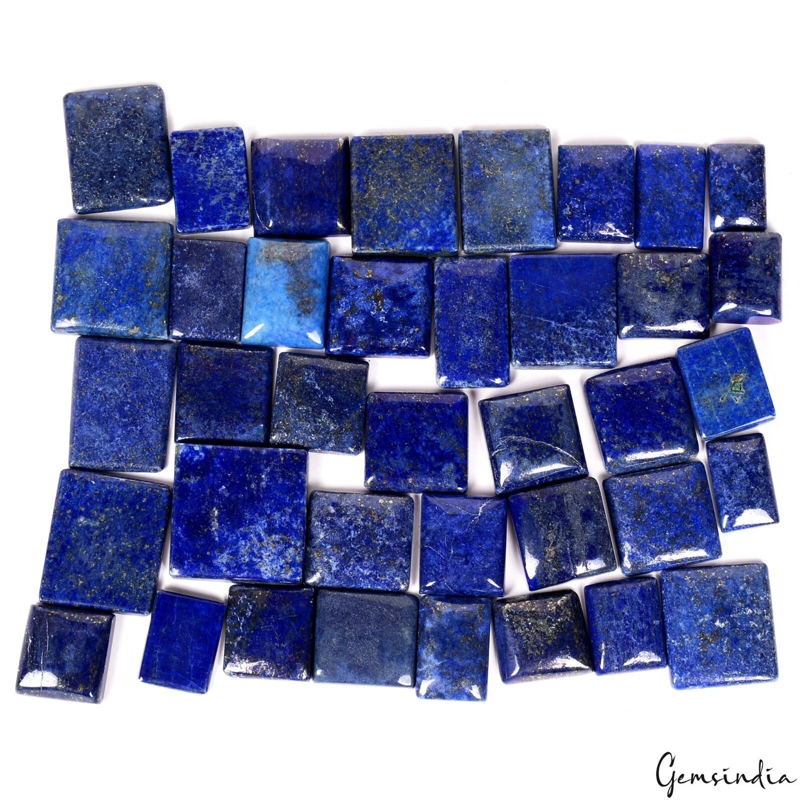 Wholesale Lot 1230 Ct Natural Blue Lapis Lazuli Cabochon Loose Gemstones 20-30mm