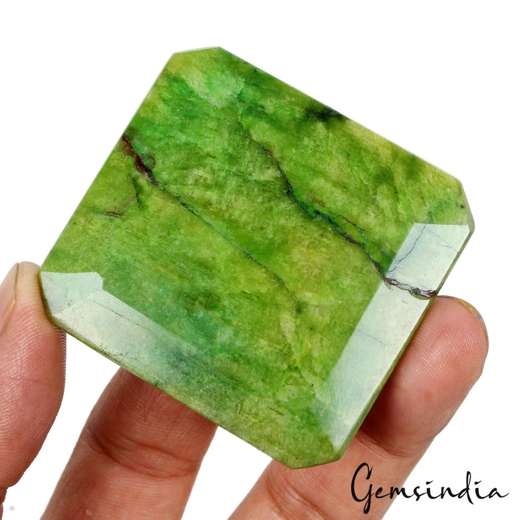 420 Ct Natural Green Brazilian Emerald Octagon Cut Earth Mined Huge Size Gems