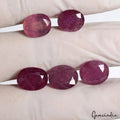 Certified 37.60 Cts/5 Pcs Natural Mozambique Red Ruby Oval Faceted Loose Gem Lot