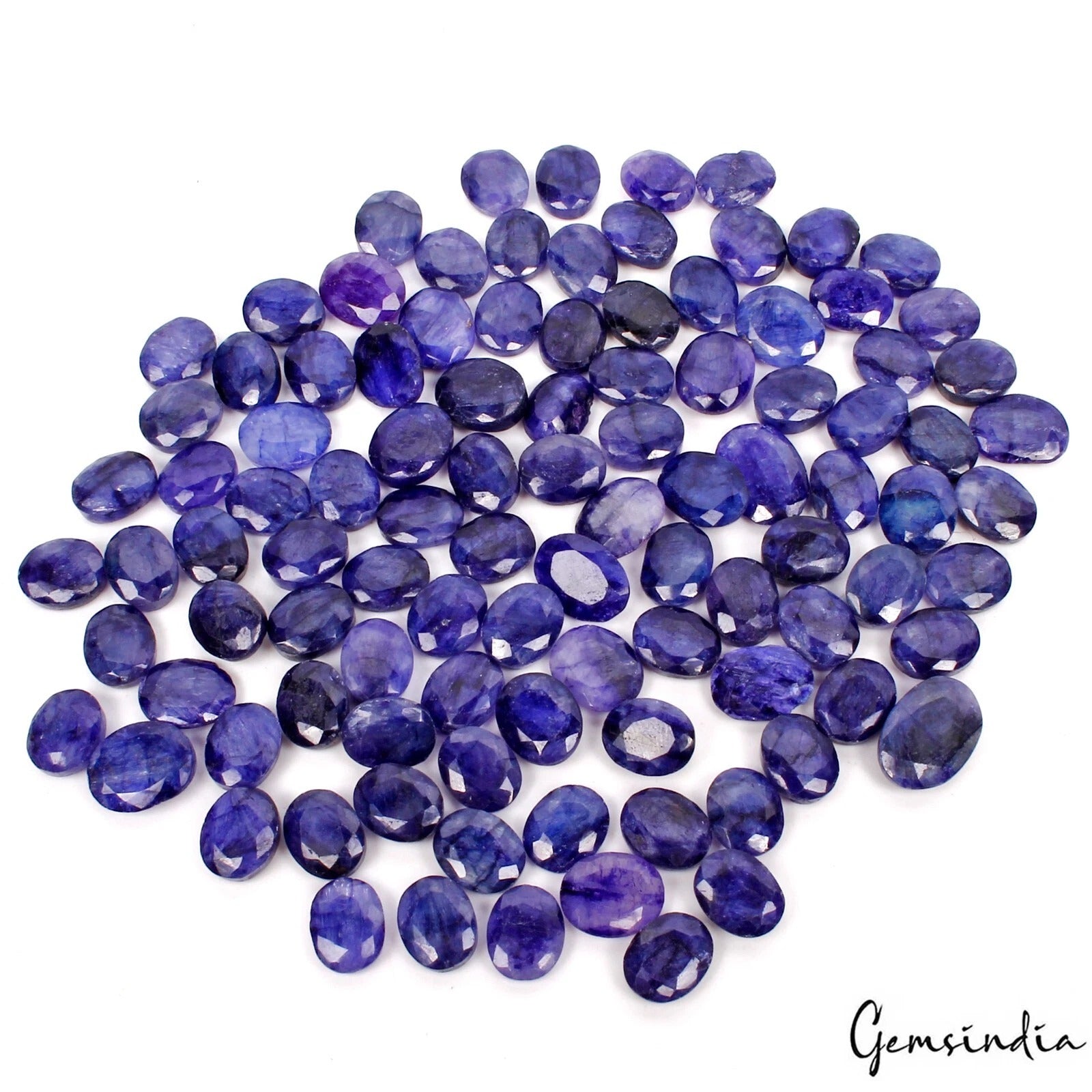 340 Ct/107 Pcs Natural Blue Beryl Oval Cut Loose 10-14mm Jewelry Kind Gemstones