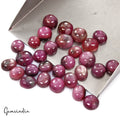 Certified 267 Cts/29 Pcs Natural Pink Star Ruby Mixed Cab Loose Gems For Jewelry