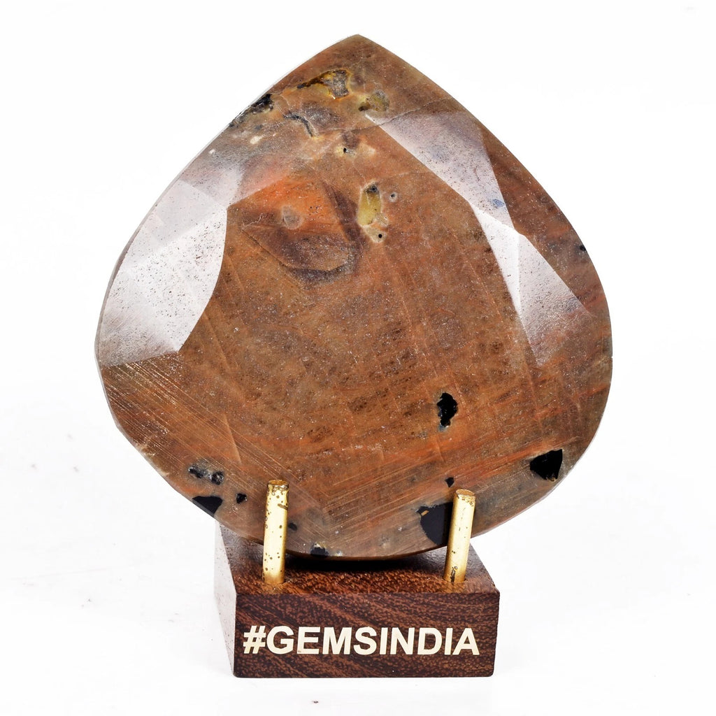 Sapphire Loose Gemstone, Untreated, Brown — 81x77x20 mm, 1420 Ct, Madagascar