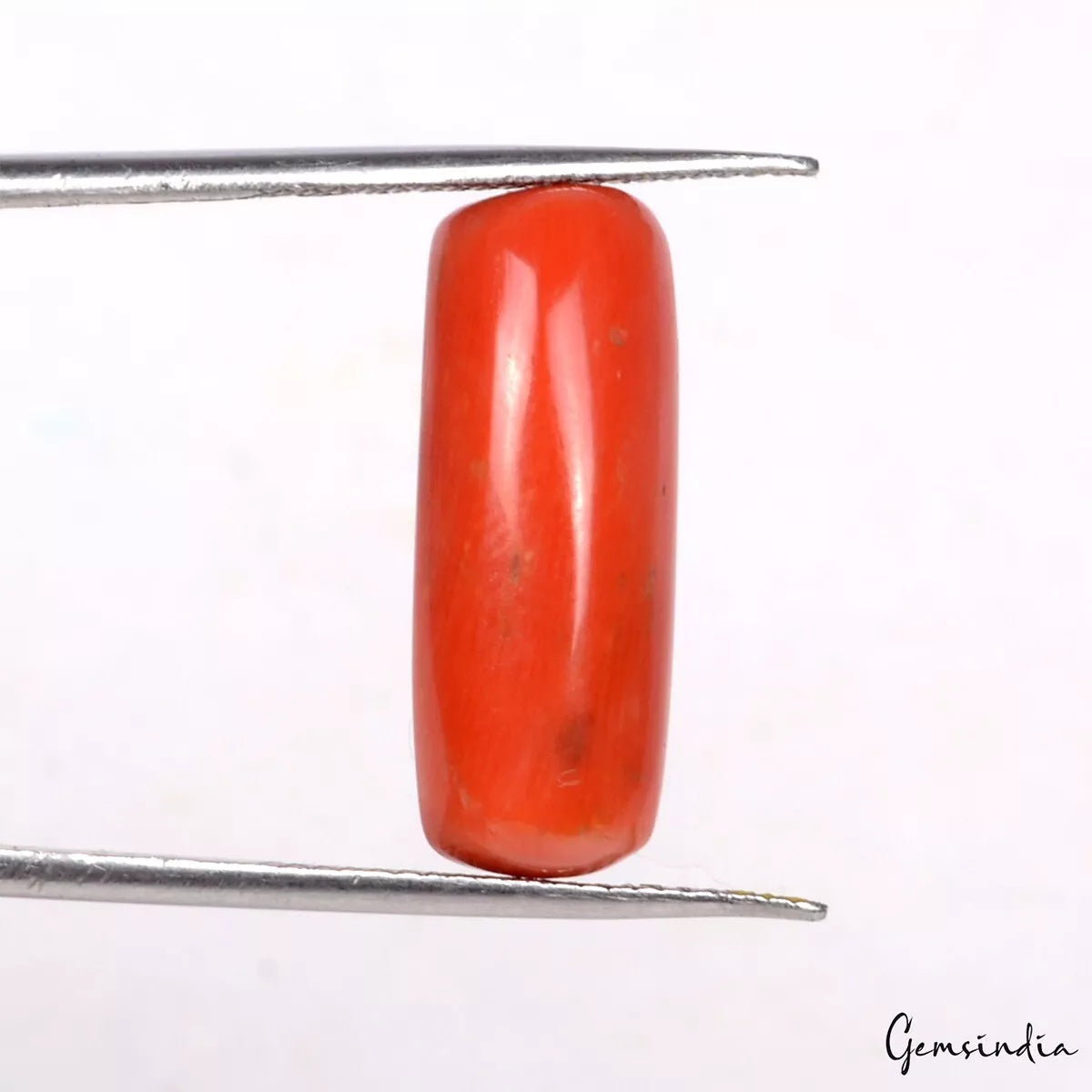 Coral Loose Gemstone, Untreated, Orange — 20x8 mm, 11.50 Ct
