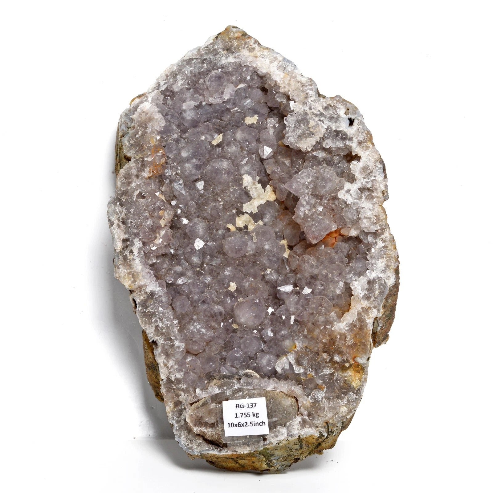 Amethyst Geode, Untreated — 10 x 6 x 2.5 inch, 1.75 Kg (8775 Ct), Uruguay