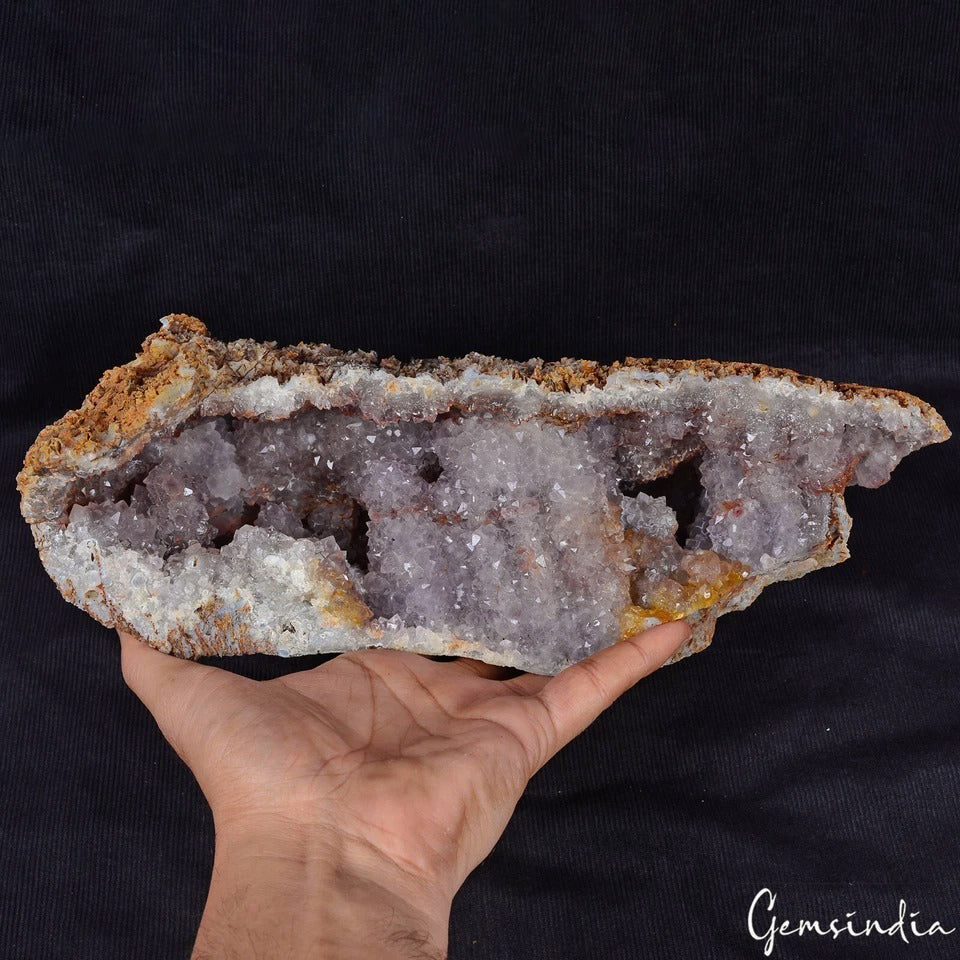3.2 Kg Huge Natural Purple Amethyst Geode Cave Cluster Crystal Specimen Healing