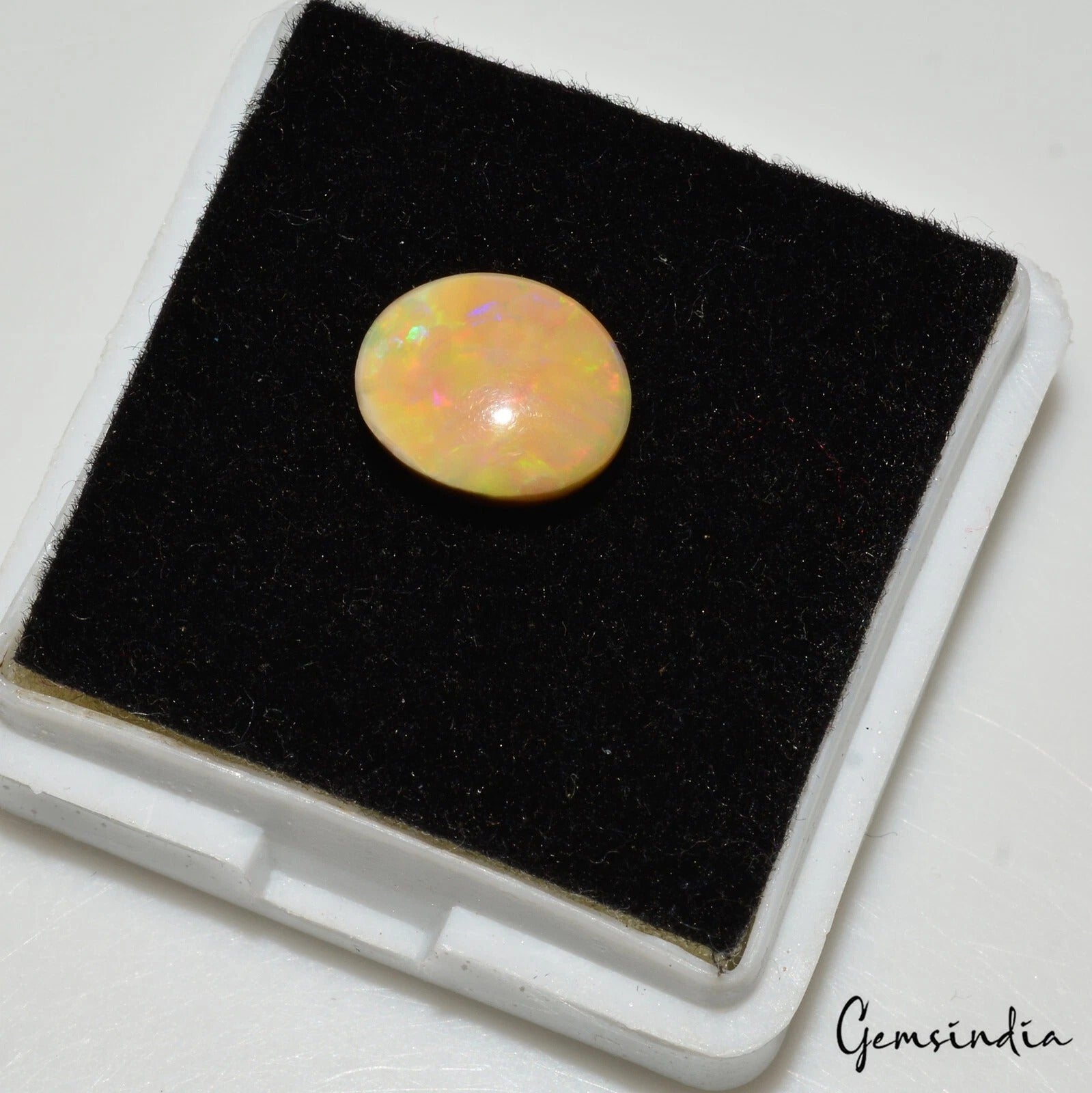 1.30 Ct Natural Untreated Welo Ethiopian Opal Oval Cab Jewelry King Loose Gems
