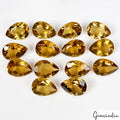Citrine Lot, Loose Gemstone, Untreated, Golden — 14 Pieces, 14x10mm, 71.20 Ct
