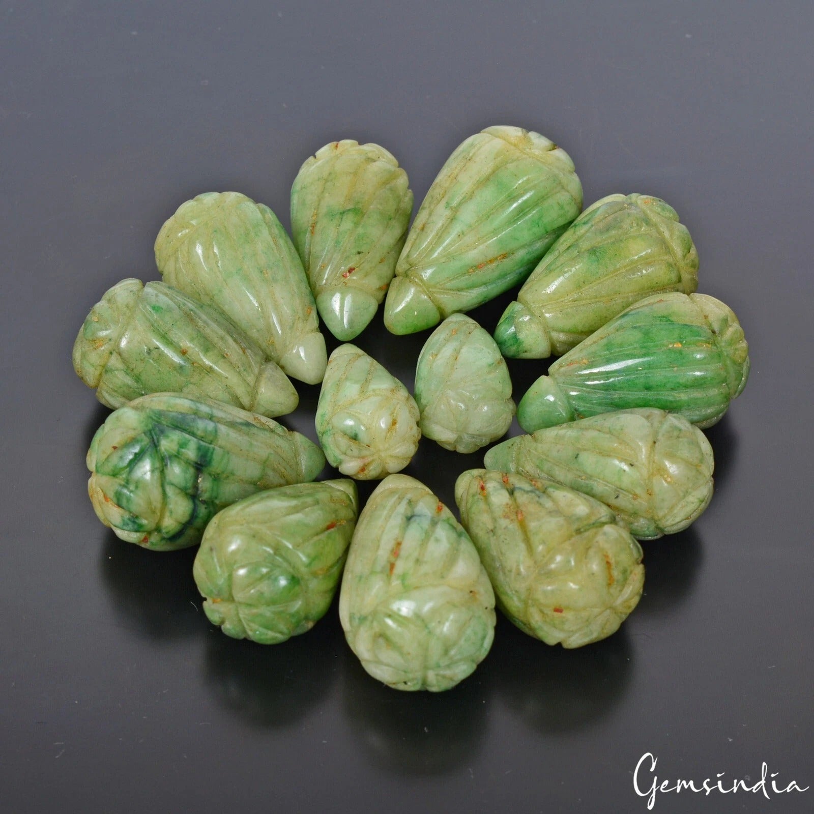 Emerald Loose Gemstone, Color Enhanced — 22mm to 33mm, 630 Ct, Brazil
