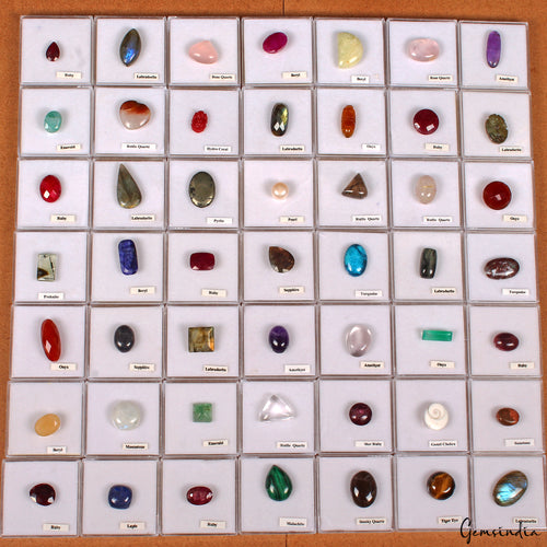 Amethyst Lot, Loose Gemstone, Color Enhanced — 49 Pieces, 10mm to 27mm, 520 Ct