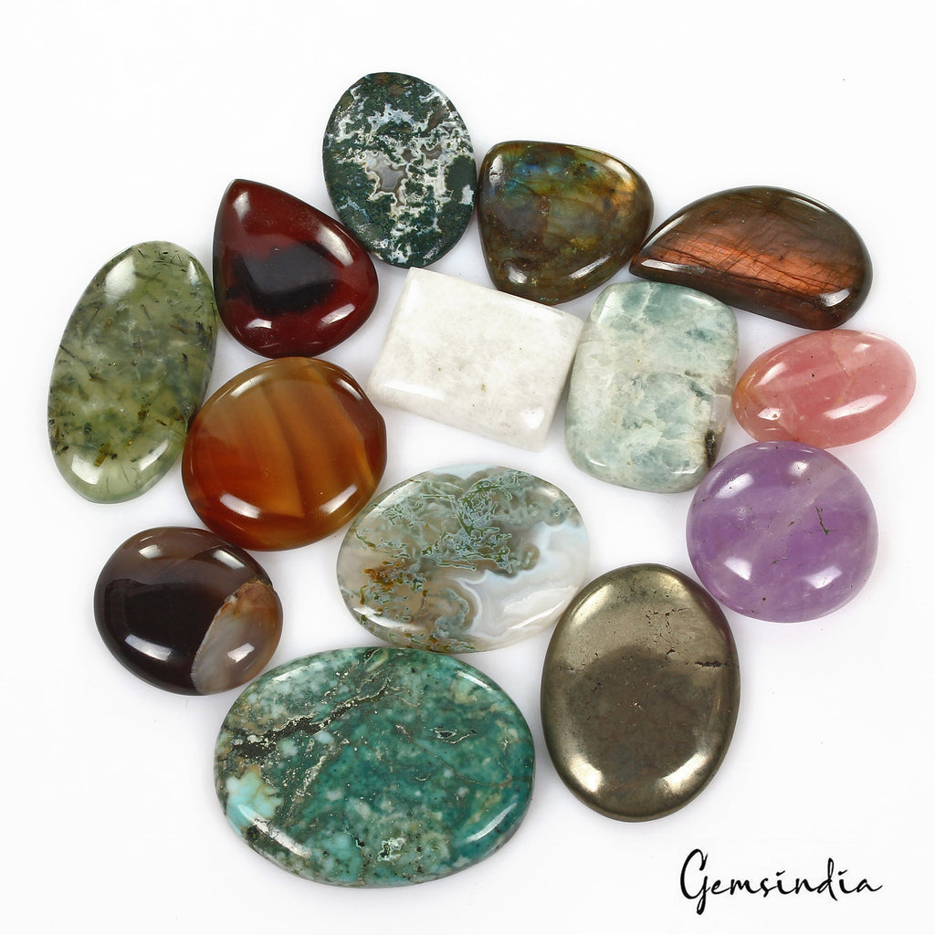 830 Ct/14 Pcs Natural Multi Color Untreated Mix Cab Loose Wholesale Multi Gems