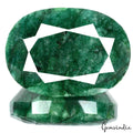 Emerald Loose Gemstone, Color Enhanced, Green — 111x73x43mm, 2590 Ct, Brazil