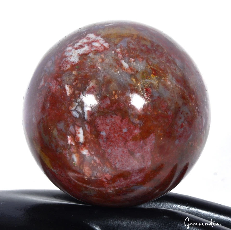 Bloodstone Sphere — 2.9" in diameter, 2975 Ct