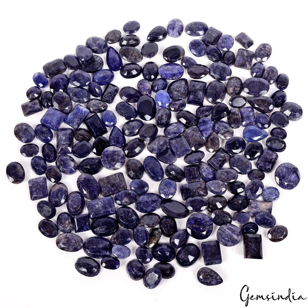 1000 Ct Natural Dark Blue Beryl Loose Mix Cut 11-18mm Loose Gemstones Lot 165Pcs