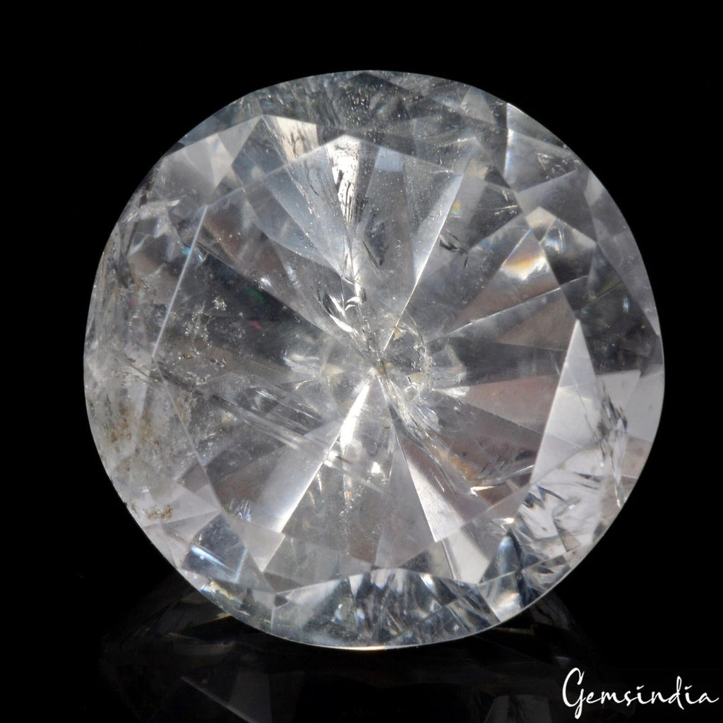105.20 Ct Natural Untreated White Quartz Crystal Diamond Cut Loose Huge Rare Gem