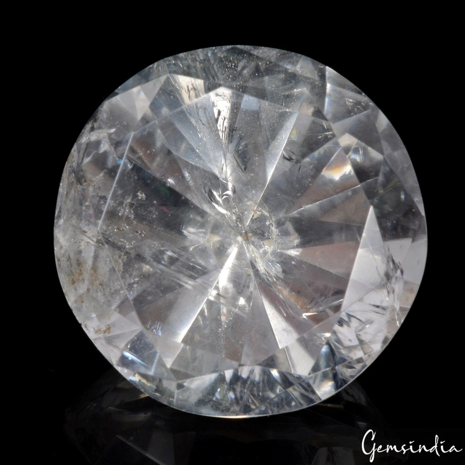 105.20 Ct Natural Untreated White Quartz Crystal Diamond Cut Loose Huge Rare Gem