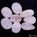 Rose Quartz Lot, Cabochon, Untreated, Pink — 8 Pieces, 29mm to 38mm, 440 Ct, Madagascar