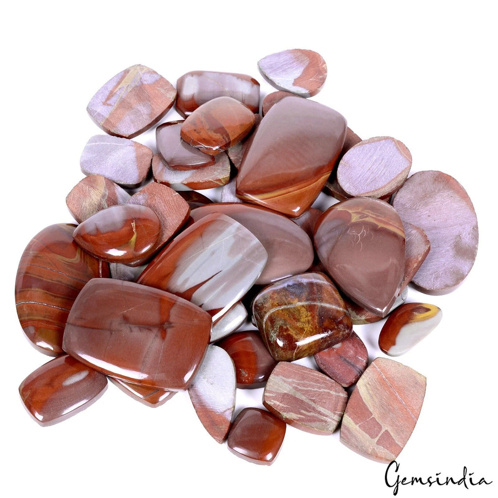 1000 Ct/39 Pcs 100% Natural Noreena Jasper Mix Cabochon Bi-color Loose Gemstones