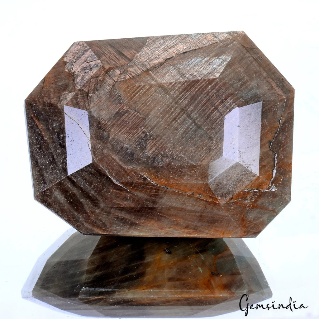 Sapphire Loose Gemstone, Untreated, Brown — 75 x 49 x 42mm, 1750 Ct, Madagascar