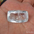 Certified 26.10 Cts Natural Untreated Brazilian Blue Aquamarine Cushion Cut Gem