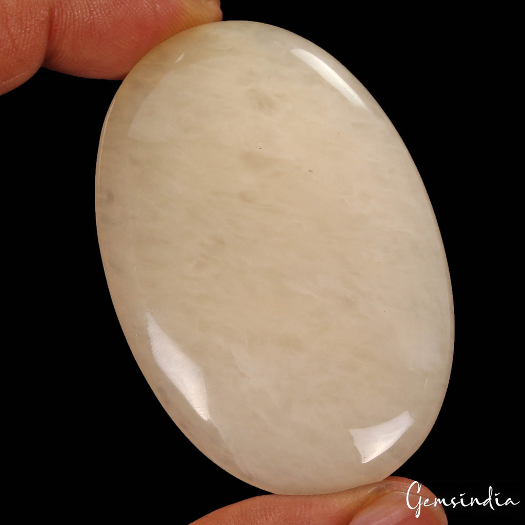160 Cts Natural Untreated Peach Quartz Oval Loose 62x41c8mm Gemstone For Pendant