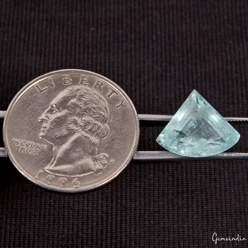 4.70Ct Natural Stunning Blue Aquamarine Fancy Cut Loose Unheated Brazil Gemstone