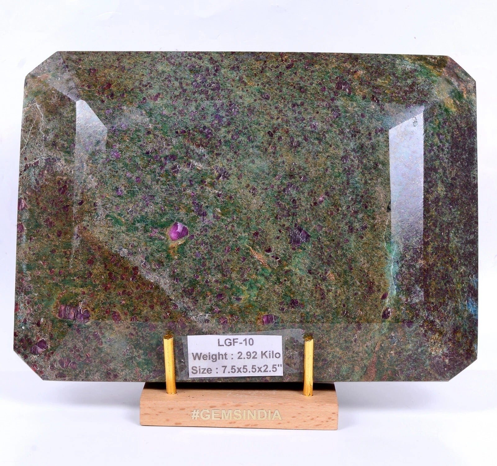 Ruby Fuchsite Loose Gemstone, Octagon Cut, Untreated — 14600 Ct (2.92 Kg)