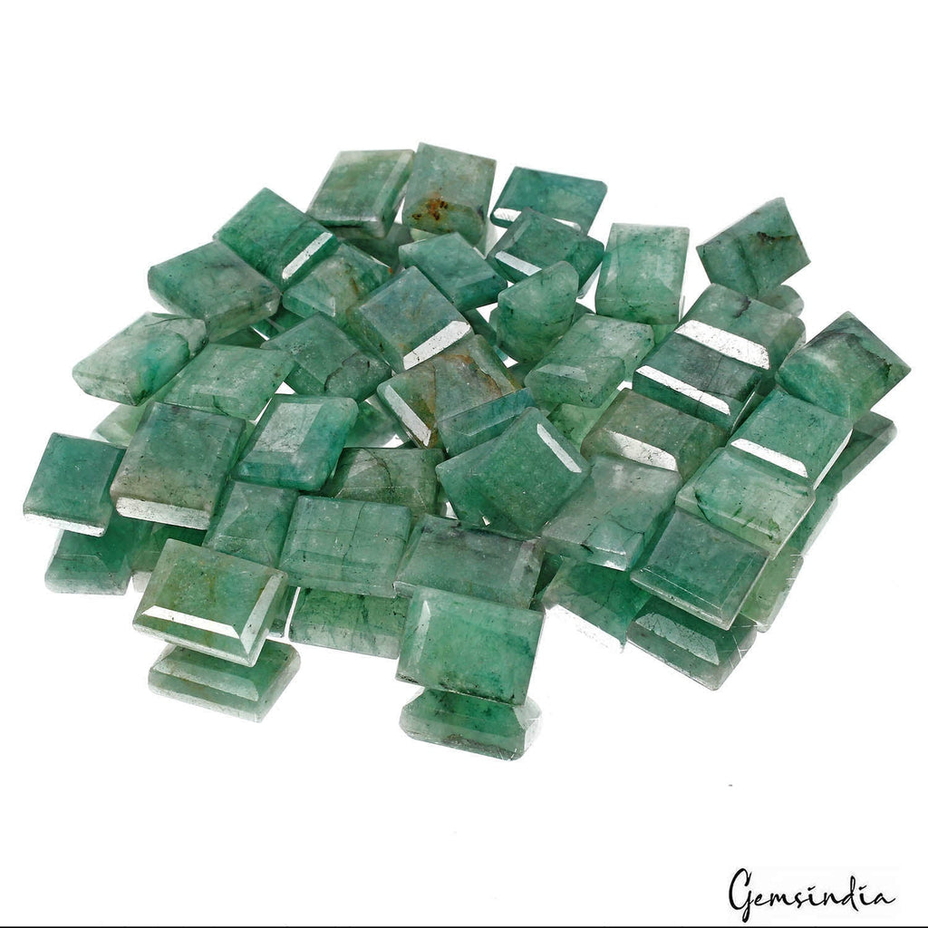 Natural Brazilian Green Emerald Baguette Cut Faceted Loose Gems Lot 600 Ct/37 Pc