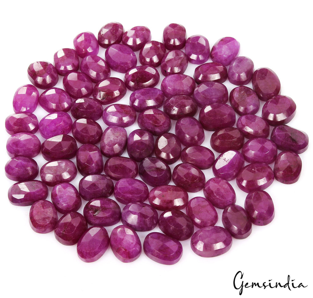 1200Ct Natural Pink Red Beryl Bixbite USA Oval Cut Loose 17-20mm Gemstones ~70Pc