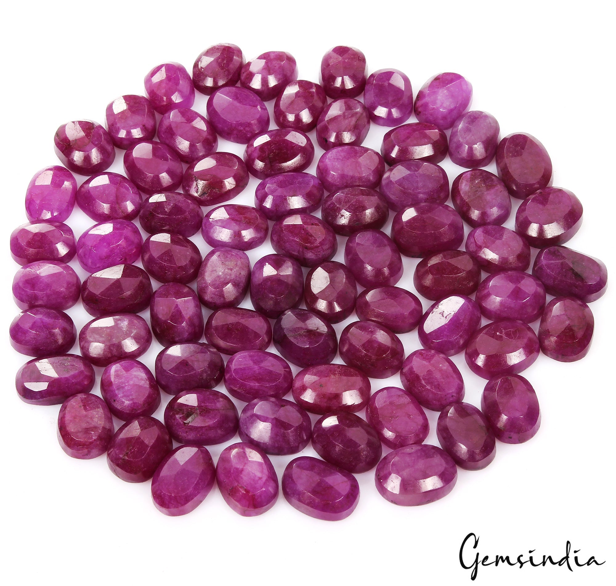 1200Ct Natural Pink Red Beryl Bixbite USA Oval Cut Loose 17-20mm Gemstones ~70Pc