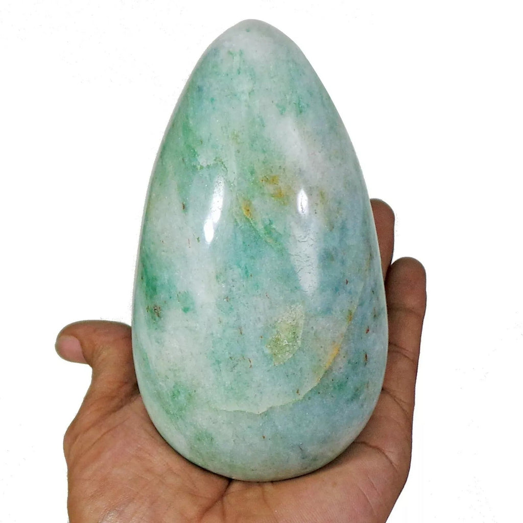 4270 Ct Natural Untreated Green Aventurine Healing Crystal Mineral Egg W Stand
