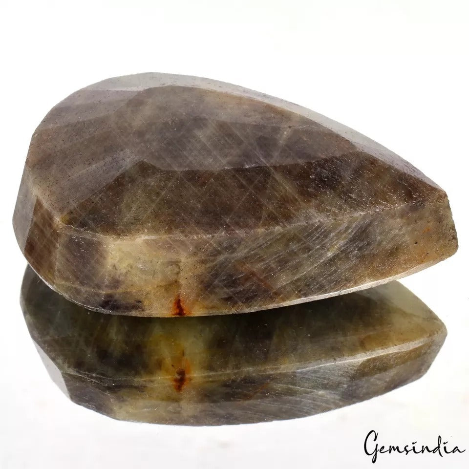 620 Ct Natural Untreated Brown Golden Sapphire Par Faceted Earth Mined Loose Gem
