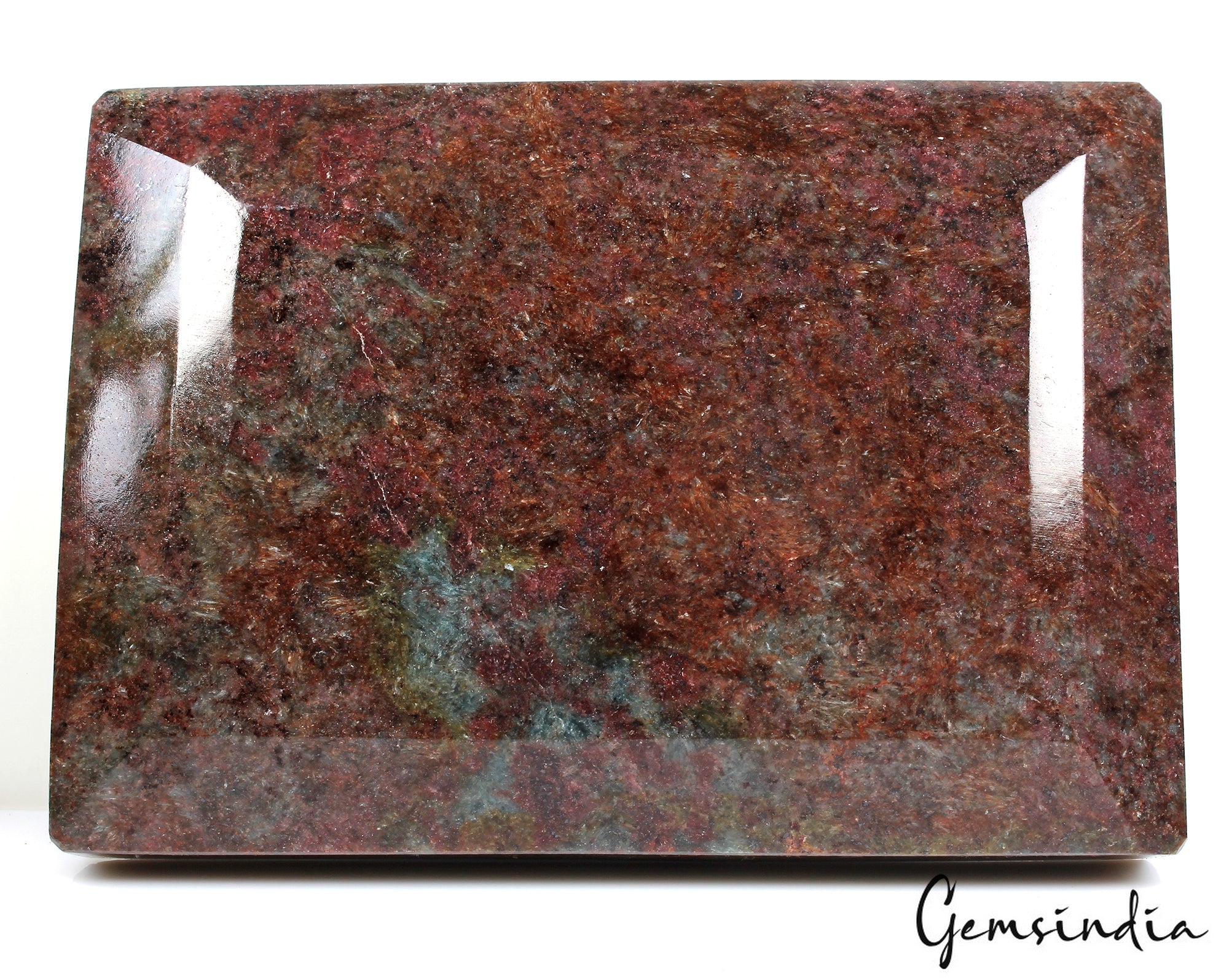 Natural Ruby Kyanite Huge Museum Size Untreated Gemstone ~ 1.8 kilo Octagon Cut