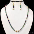 Emerald Necklace, Multi Color — 4mm to 6mm, India