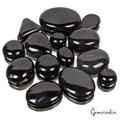 430 Cta/14 Pcs Natural Untreated Black Onyx Mixed Cab Loose Gems Lot For Jewelry