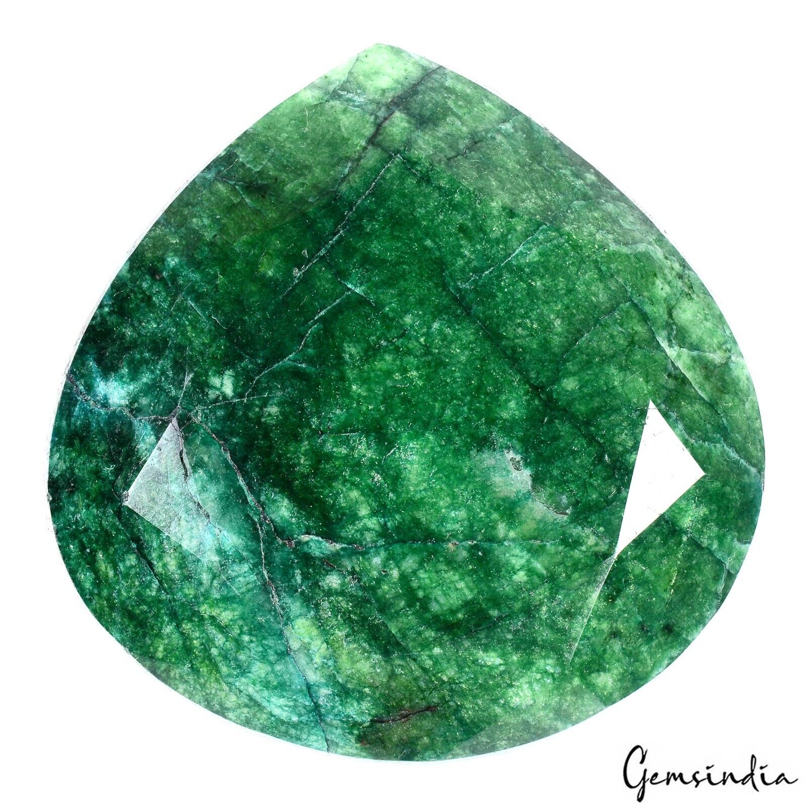 1130 Carat Natural Brazilian Green Emerald Pear Faceted Huge Size Loose Gemstone