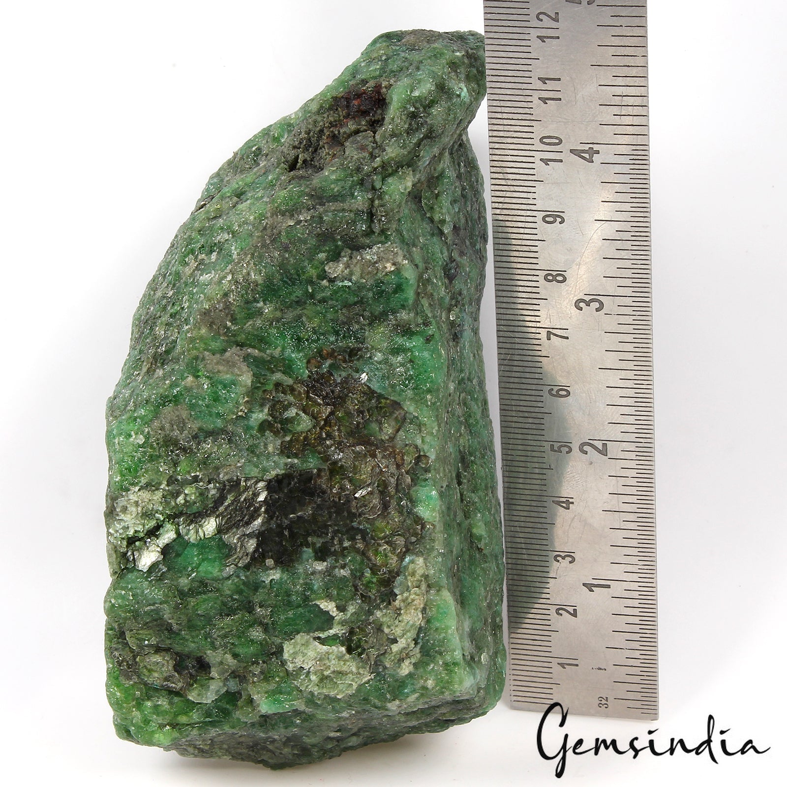 3370 Ct Natural Emerald Huge Rough Earth Mined Certified Green Loose Gemstone