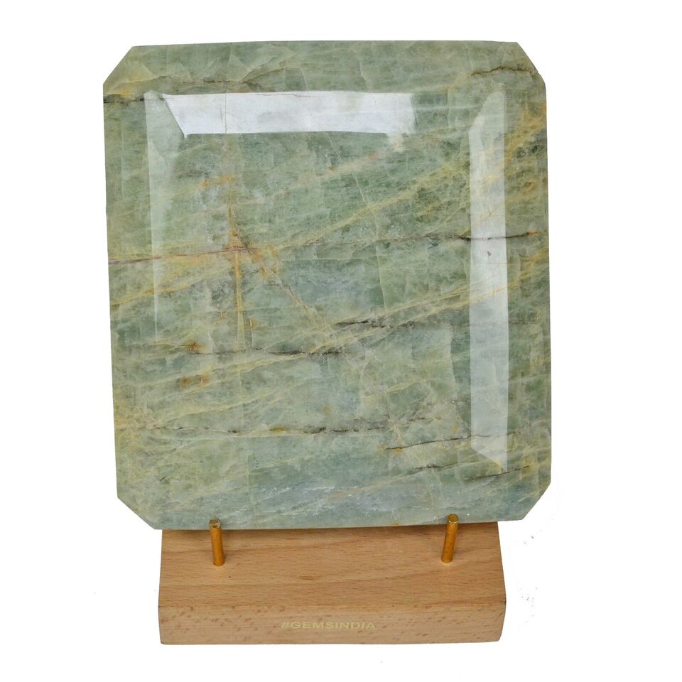 4.4Kg Natural Untreated Beryl Aquamarine Octagon Cut Museum Size Earth Mined Gem
