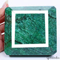 Certified 5200Ct Natural Brazilian Green Emerald Octagon Cut Huge Loose Gemstone