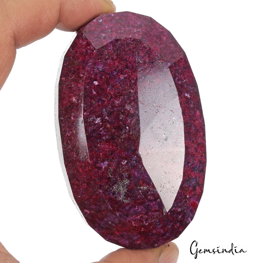 Large Natural Red Ruby 1230 Ct Faceted Oval Ruby Huge Loose Earth Mined Gemstone