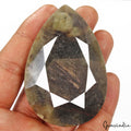Sapphire Loose Gemstone, Untreated, Brown — 71x48x22mm, 700 Ct, Madagascar