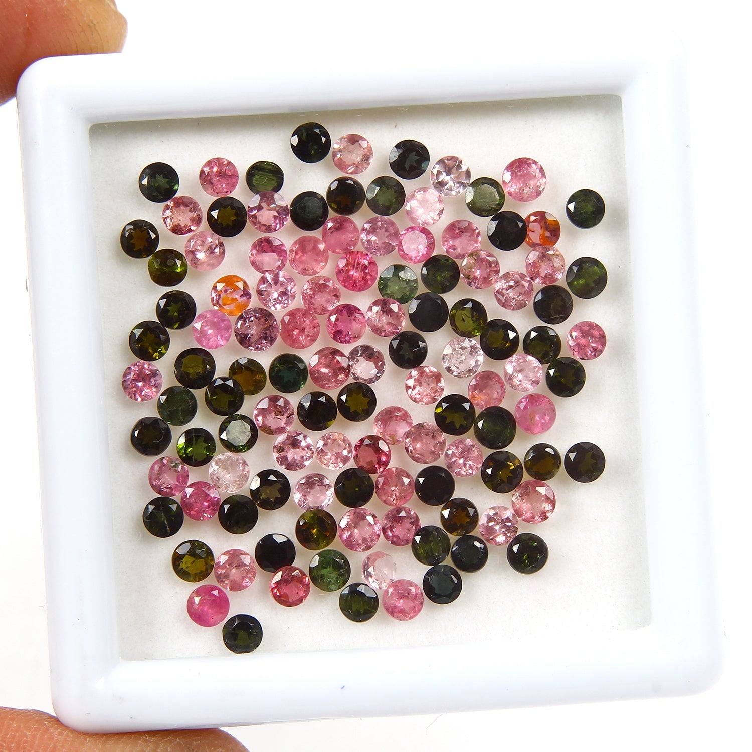 Set 115 Pc Natural Tourmaline Multi Color Vibrant Round 2.5-3mm Loose Gemstones