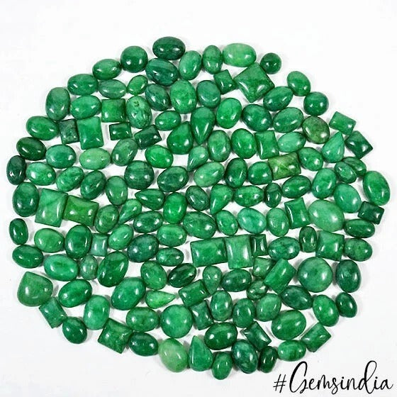 1900 Ct Natural Supreme Green Mix Cabochon Loose Gemstones Wholesale Lot~ 143 Pc