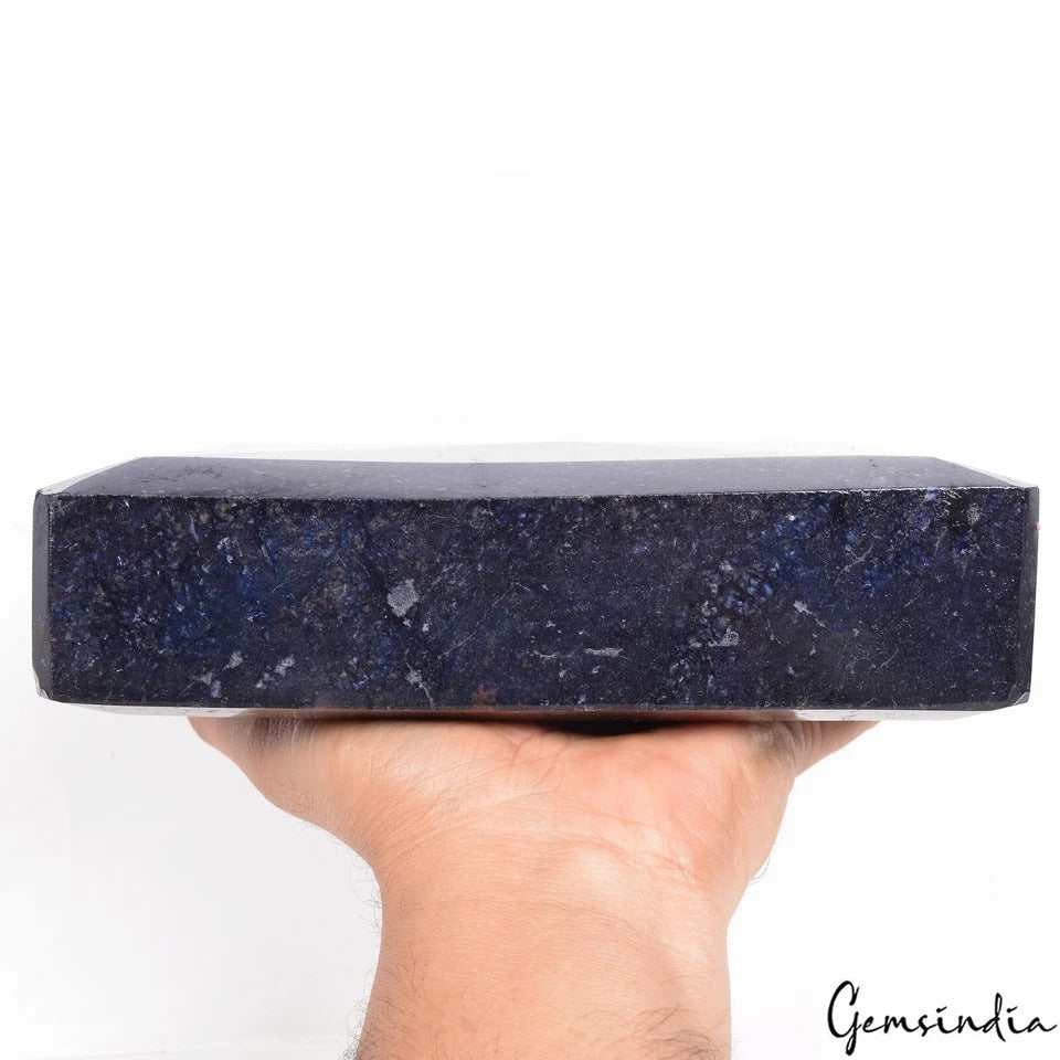 Blue Sapphire Loose Gemstone, Color Enhanced — 7.6x5.2x2.4 Inch, 21500 Ct (4.3 Kg), Madagascar
