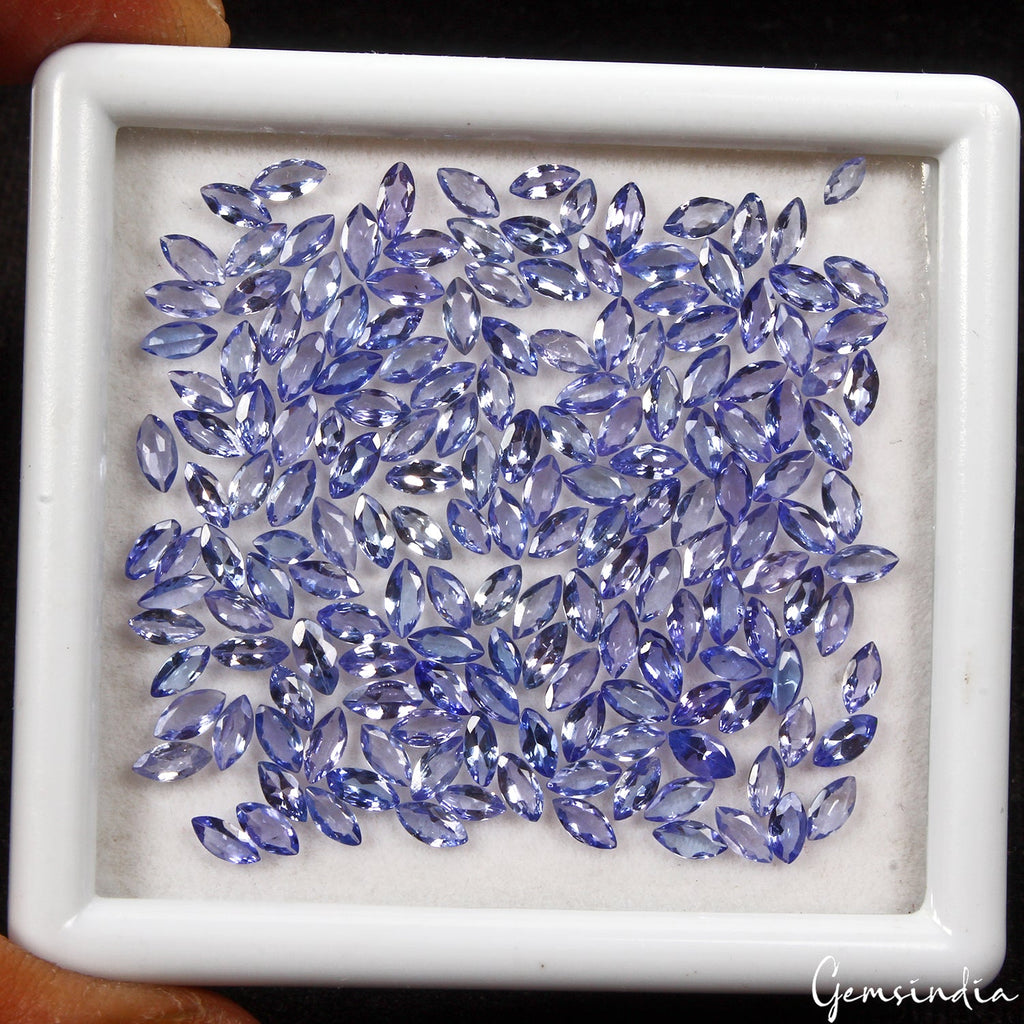 275 Pc Natural Untreated Blue Tanzanite Marquise Calibrated 4*2mm Gemstone 20+Ct