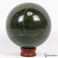 600 Gram Natural Green Jasper 3 in Sphere Crystal Ball Reiki Healing Gem w/Stand