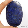 1760Ct Natural Blue Gold Pyrite Lapis Lazuli Oval Cab Huge Loose Earth mined Gem