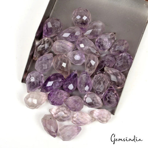 Amethyst Beaded Strand, Untreated, Purple — 31 Pieces, 14mm to 21mm, 400 Ct, Madagascar