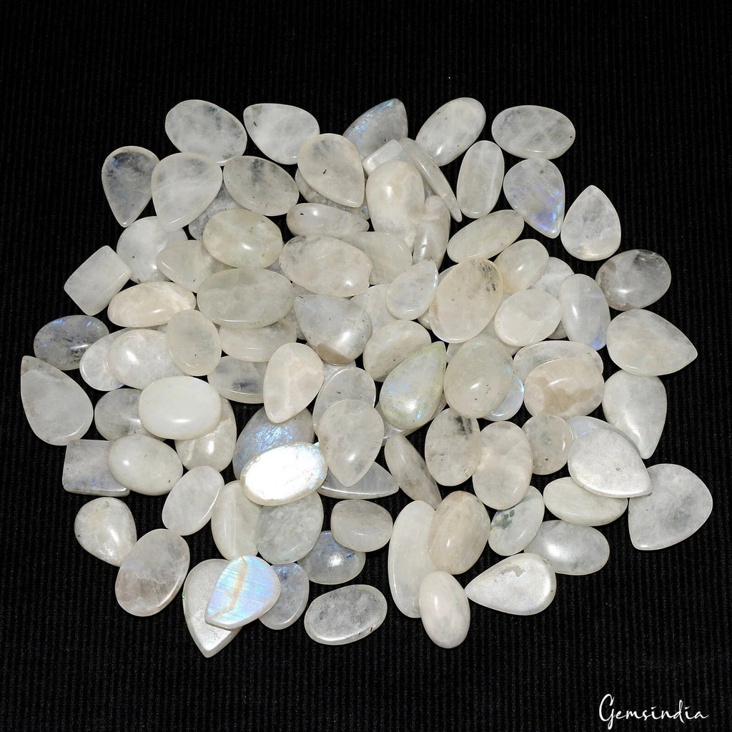 100% Natural Blue Shine MOONSTONE Mix Shape Cabochon 1500 Ct Loose Gemstones 95P