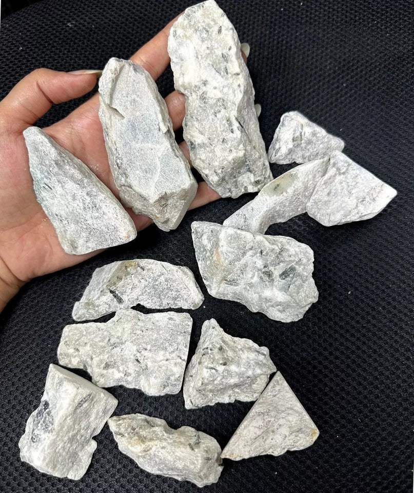 1 Kilo/13 Pcs Natural Rutilated Quartz Rough Crystal Mineral Gemstones Specimens