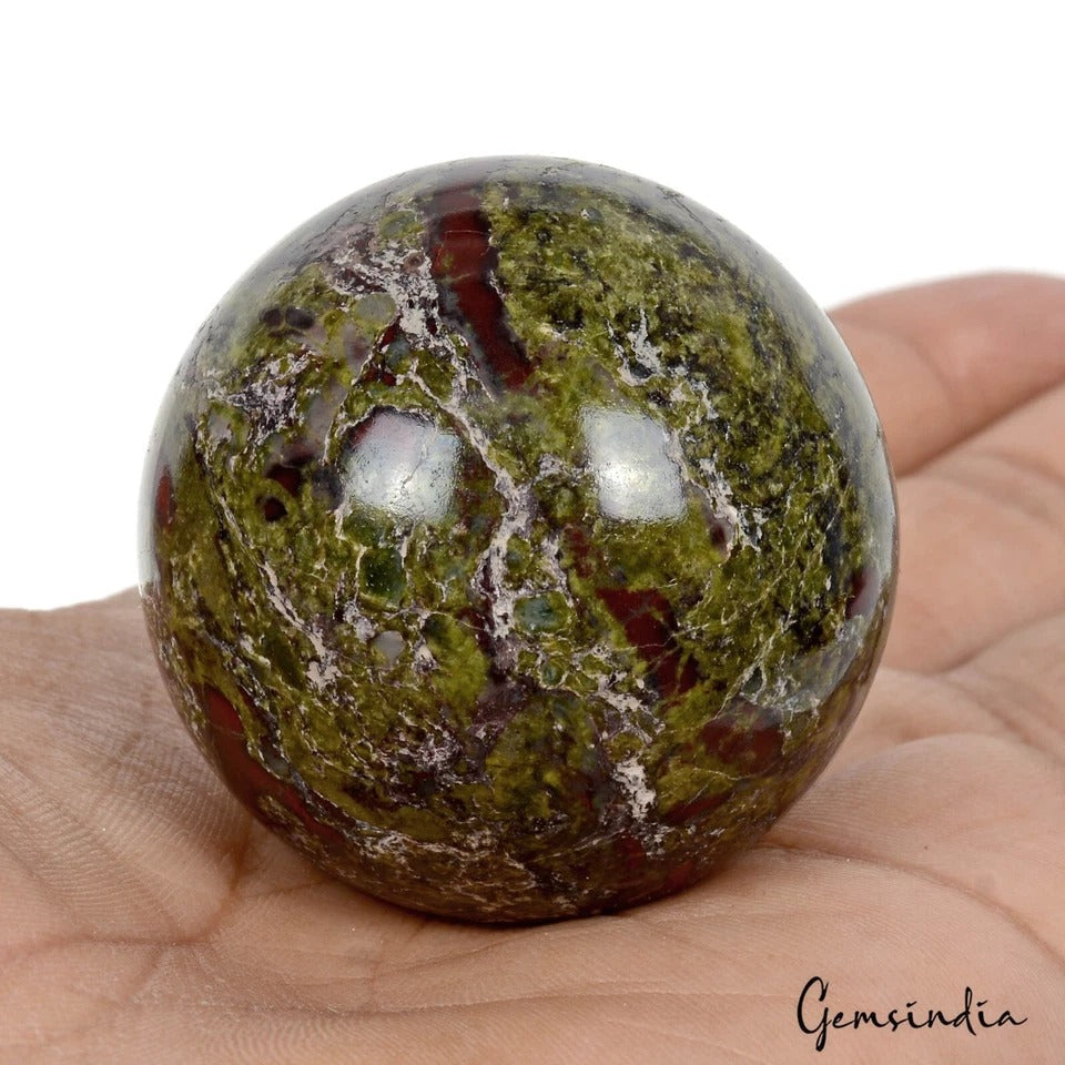 550 Cts Natural Untreated Bi Color Jasper Healing Crystal Sphere Gem With Stand